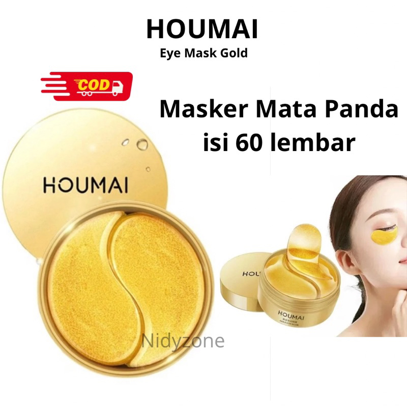Jual HOUMAI MASKER MATA 60 LEMBAR EYE MASK GOLD COLLAGEN Shopee Indonesia