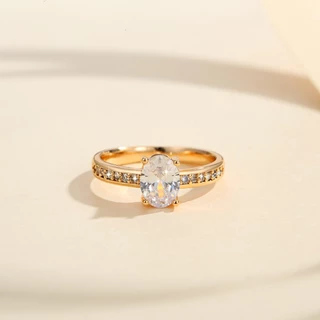 Lanme Jewelry Cincin Korea Ins Sederhana Zircon Titanium Anti Karat Dan Anti Luntur Aksesoris Fashion LM254