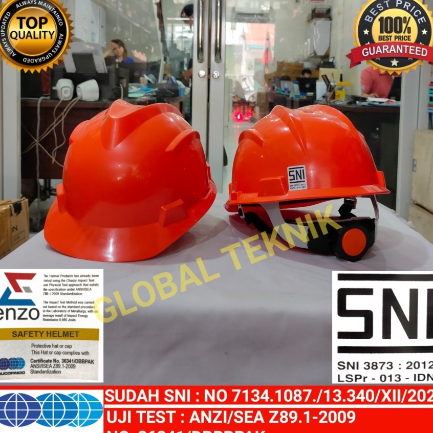 Jual Kode M W Helm Safety Fastrack Orange Sni Helm Proyek Model Putar