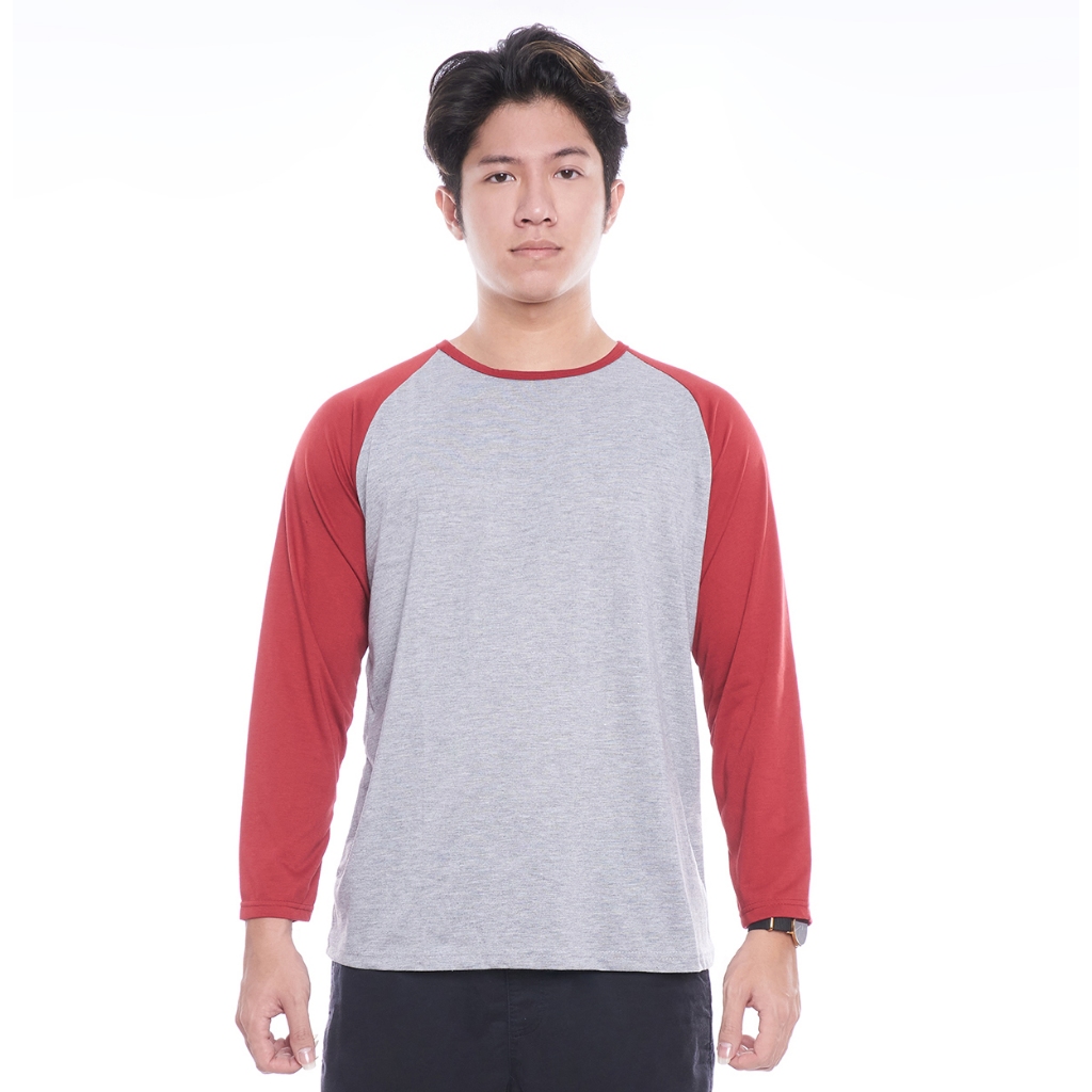 Jual Myco Kaos Raglan Cowok Lengan Panjang Badan Abu Misty | Shopee ...