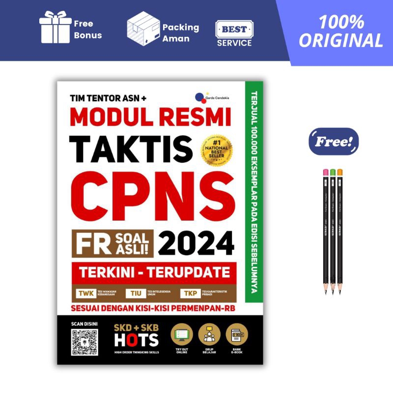 Jual MODUL RESMI TAKTIS CPNS 2024 FR SOAL ASLI TERKINI - GARDA CENDEKIA ...