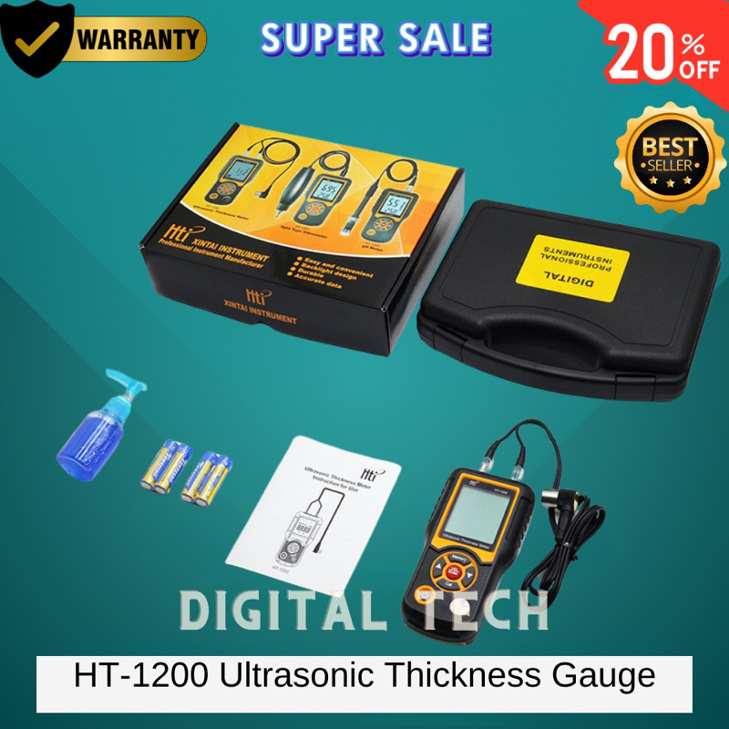 Jual HT1200 Ultrasonic Thickness Gauge Meter Baja Kekebalan Tester