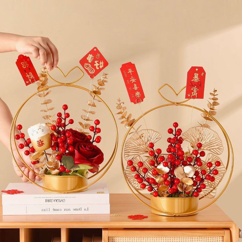 Jual Bucket fu Decoration Blessing / Bunga Keberuntungan / Bunga imlek