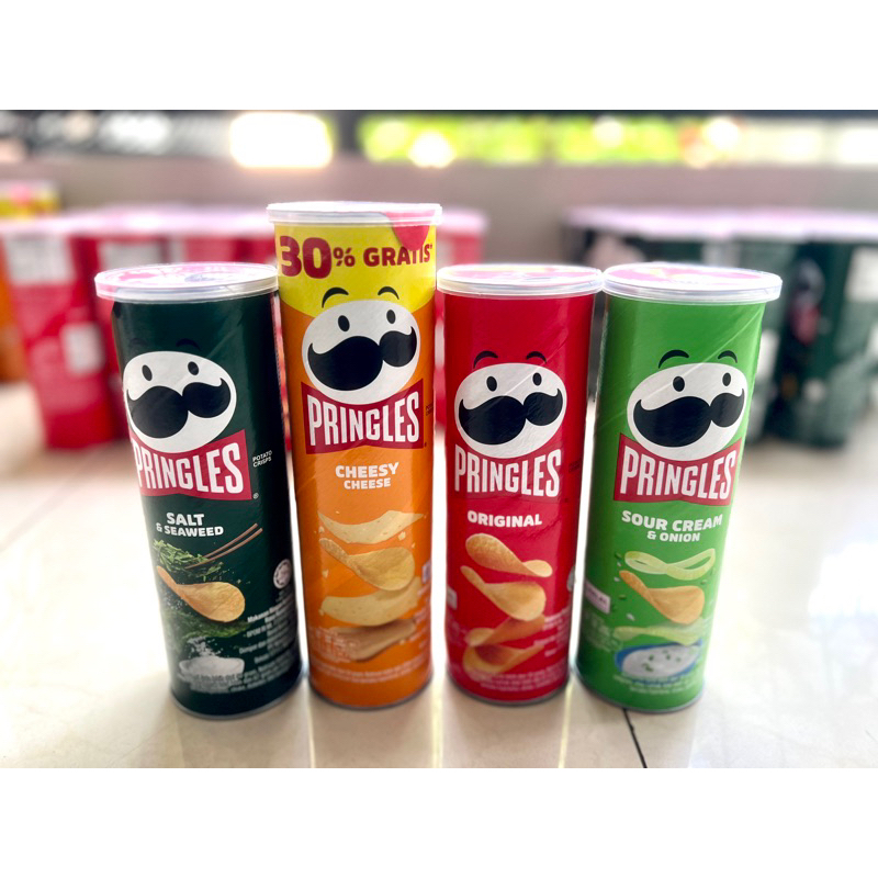 Jual Pringles Potato Chips 107gr Kripik Kentang HALAL | Shopee Indonesia