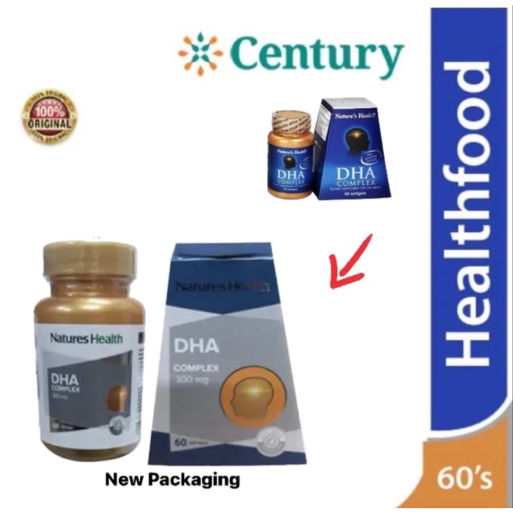 Jual Nature's Health DHA Complex 300mg 60 Capsul/Daya Ingat/Konsentrasi ...