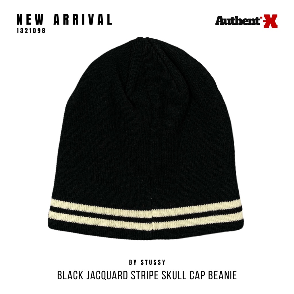 Jual STUSSY JAQUARD STRIPE SKULLCAP BEANIE HAT - BLACK | ORIGINAL | Shopee  Indonesia