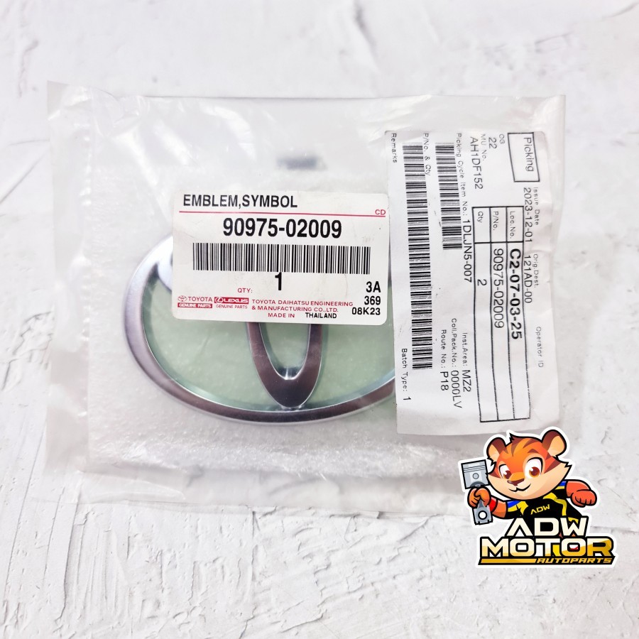 TOYOTA RED - BLACK GR 120MM LOGO EMBLEM BADGE FOR REAR VIOS YARIS SEDEN 07-2012