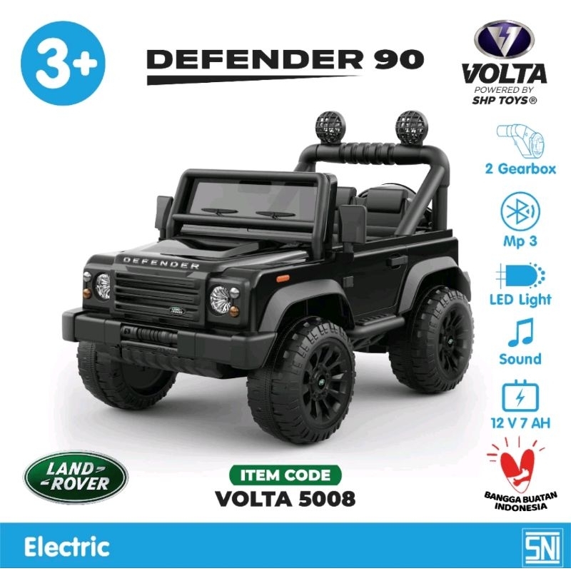 Jual Volta 5008 Land Rover Defender 90 SHP TOYS Mobil Mobilan Aki