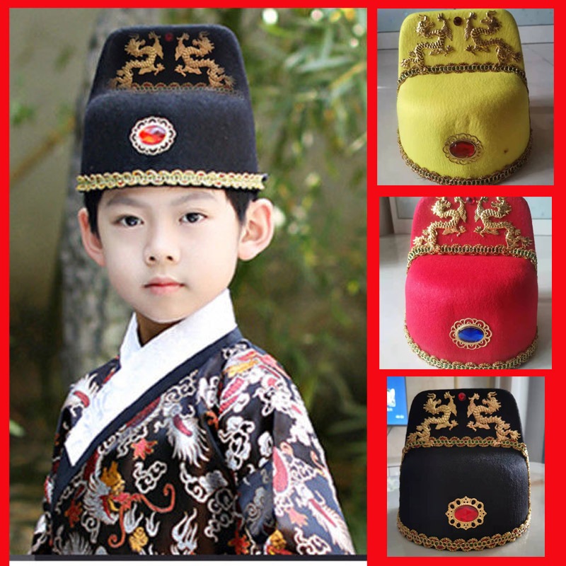 Jual TOPI ADAT CHINESE ANAK LAKI DAN PRIA / TOPI FASHION SHOW GONG XI