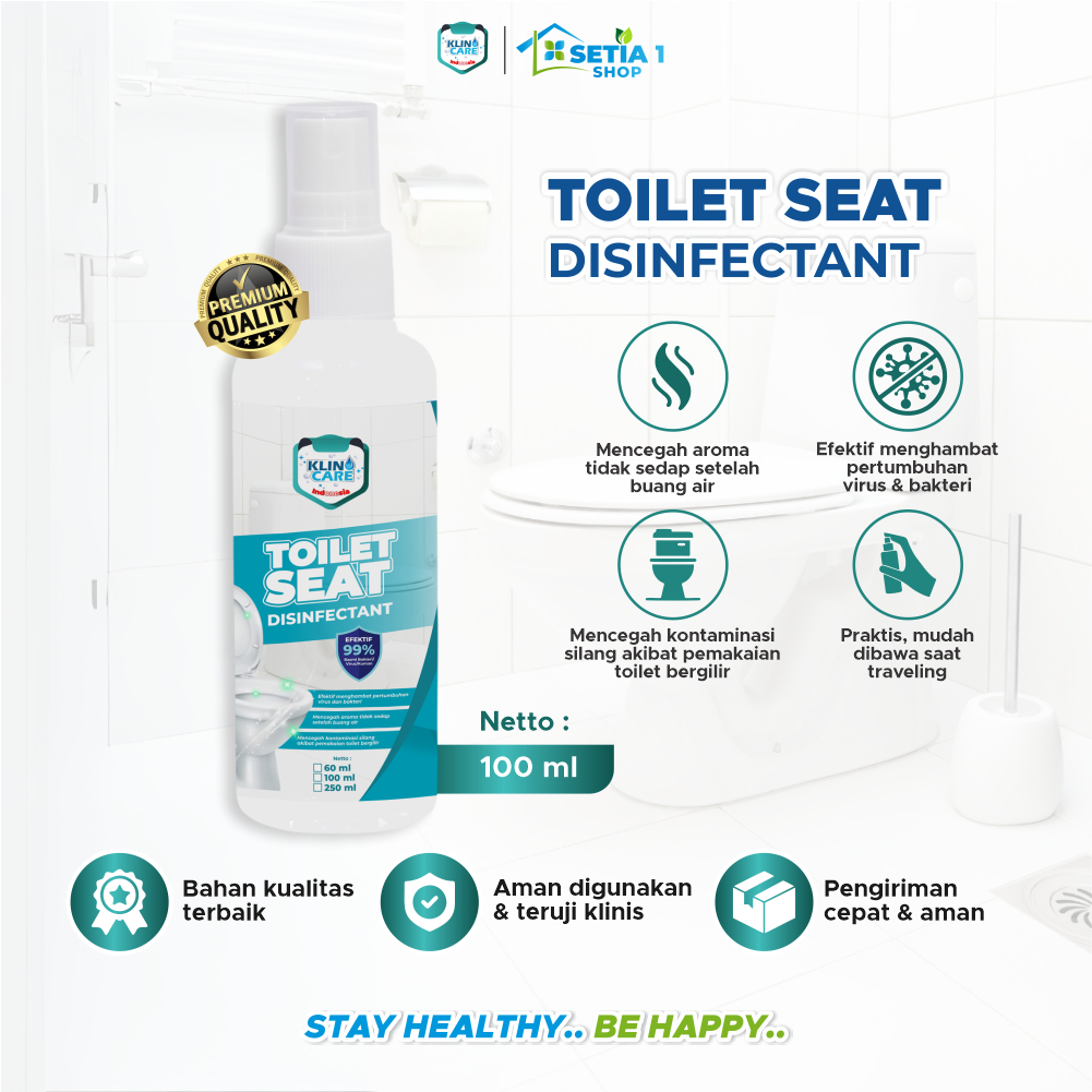 Jual Toilet Seat Sanitizer Spray Disinfektan KLINO CARE Traveling ...