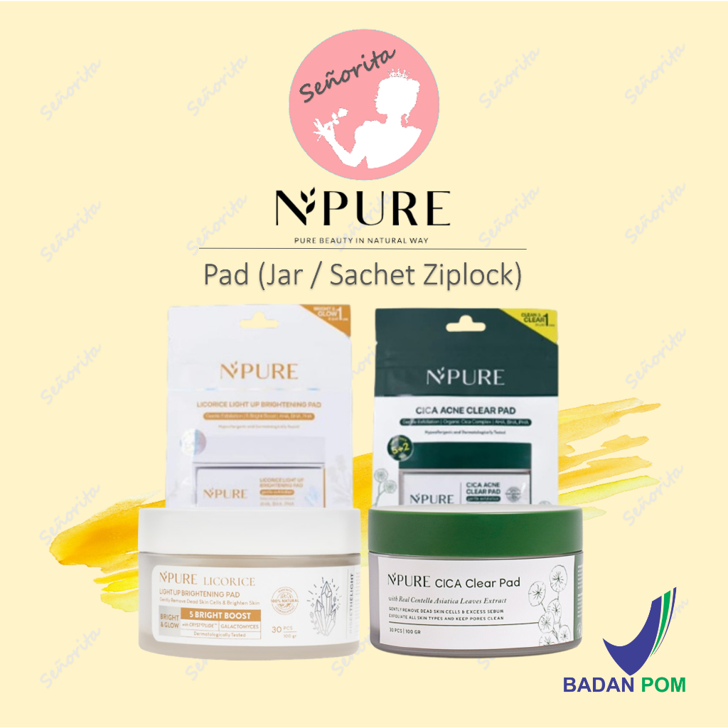 Jual NPURE Cica Clear Pad Licorice Pad (Jar/Sachet) Shopee Indonesia