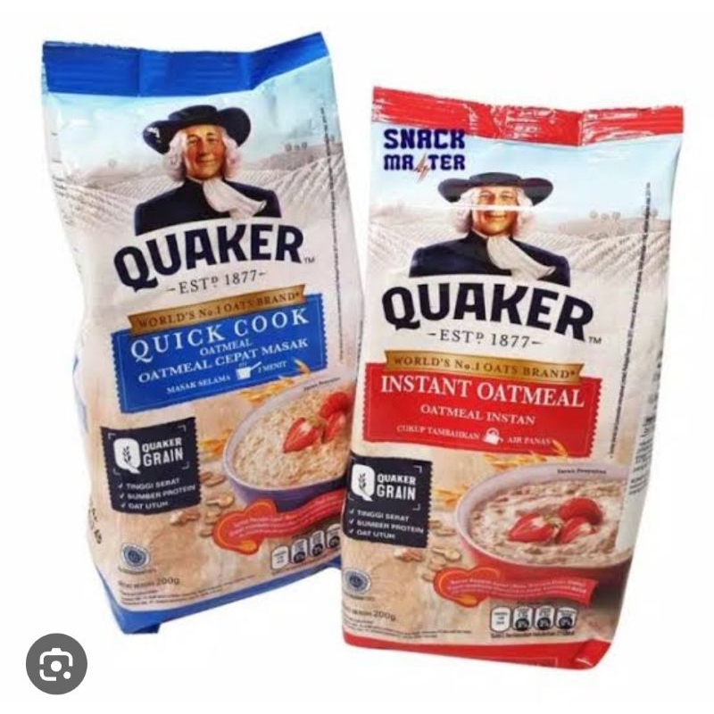 Jual quaker instan oat meal 800 gram | Shopee Indonesia