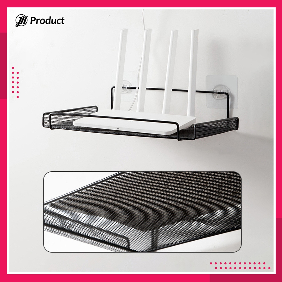 Jual Rak Besi Tempat Modem Router Wifi Buku Alat Tulis Gantung Tempel ...