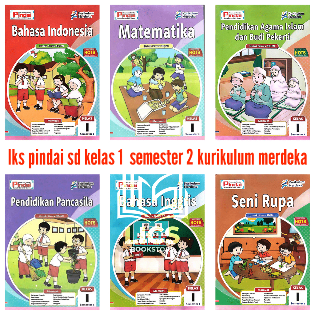 Jual Lks Pindai Kelas 1 Semester 2 SD Kurikulum Merdeka Arya Duta ...