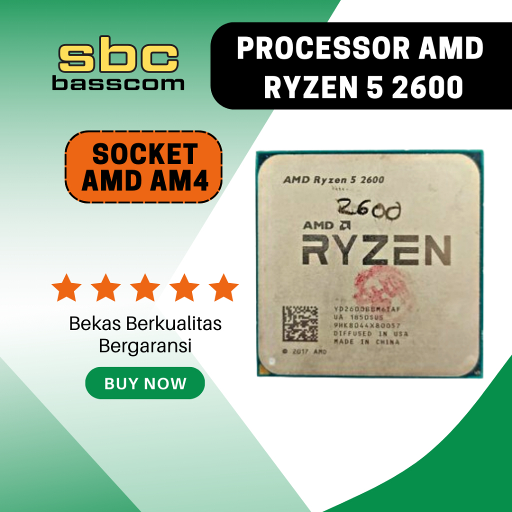 Jual Processor Amd Ryzen 5 Series - Ryzen 5 2600 | Shopee Indonesia