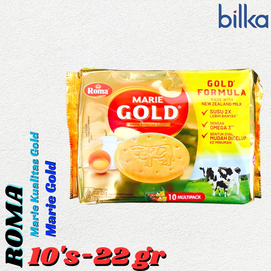 Jual ROMA Marie Gold 22gr/10sachet | Shopee Indonesia