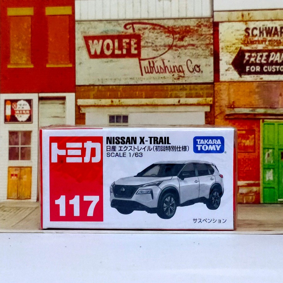 Voiture Miniature Tomica 117 - Nissan X-Trail Rouge 2023 - Échelle 1:63 - Métal - Neuf En Boîte - Modèle à Collectionner