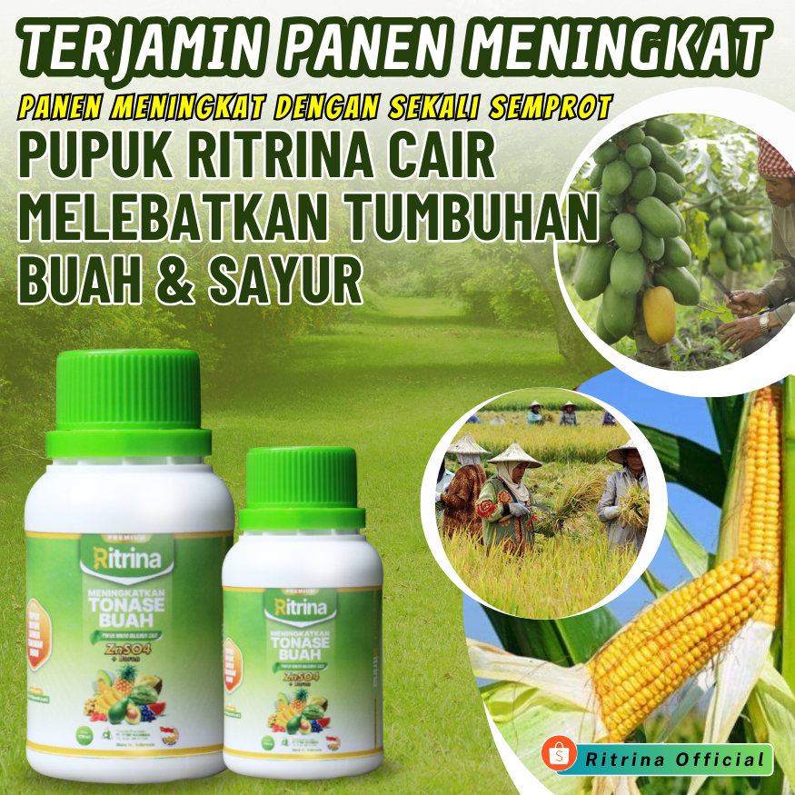 Jual Ritrina Pupuk Cair Buah Pelebat Tanaman Cabai Mangga Anggur