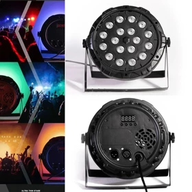Lampu Sorot Panggung LED Par 36 RGB Mini Flat Stage Par Light Cahaya Disco Warna Warni 36watt