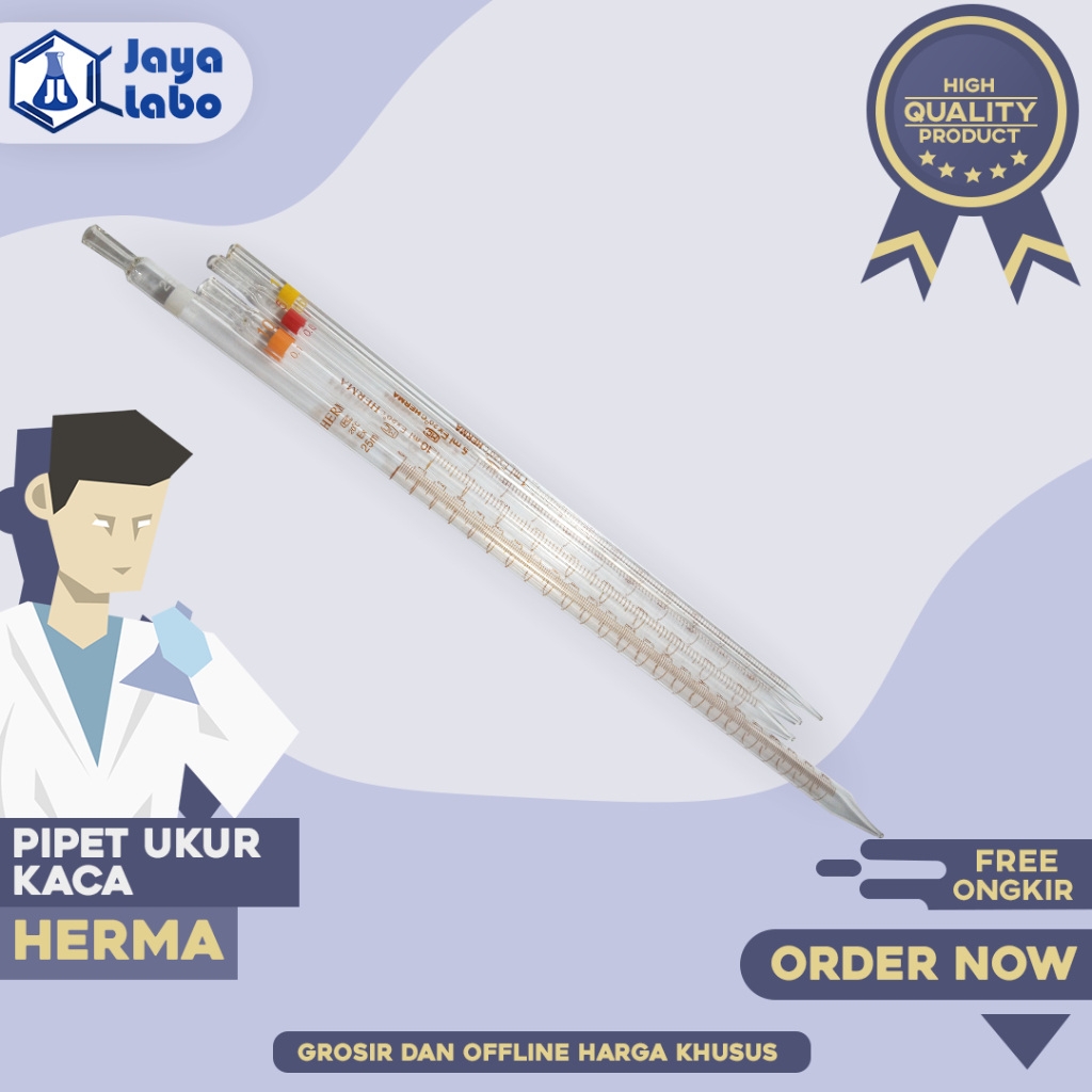 Jual HERMA PIPET UKUR Vol. 5 ml - 10 ml / Meassuring Pippete | Shopee ...
