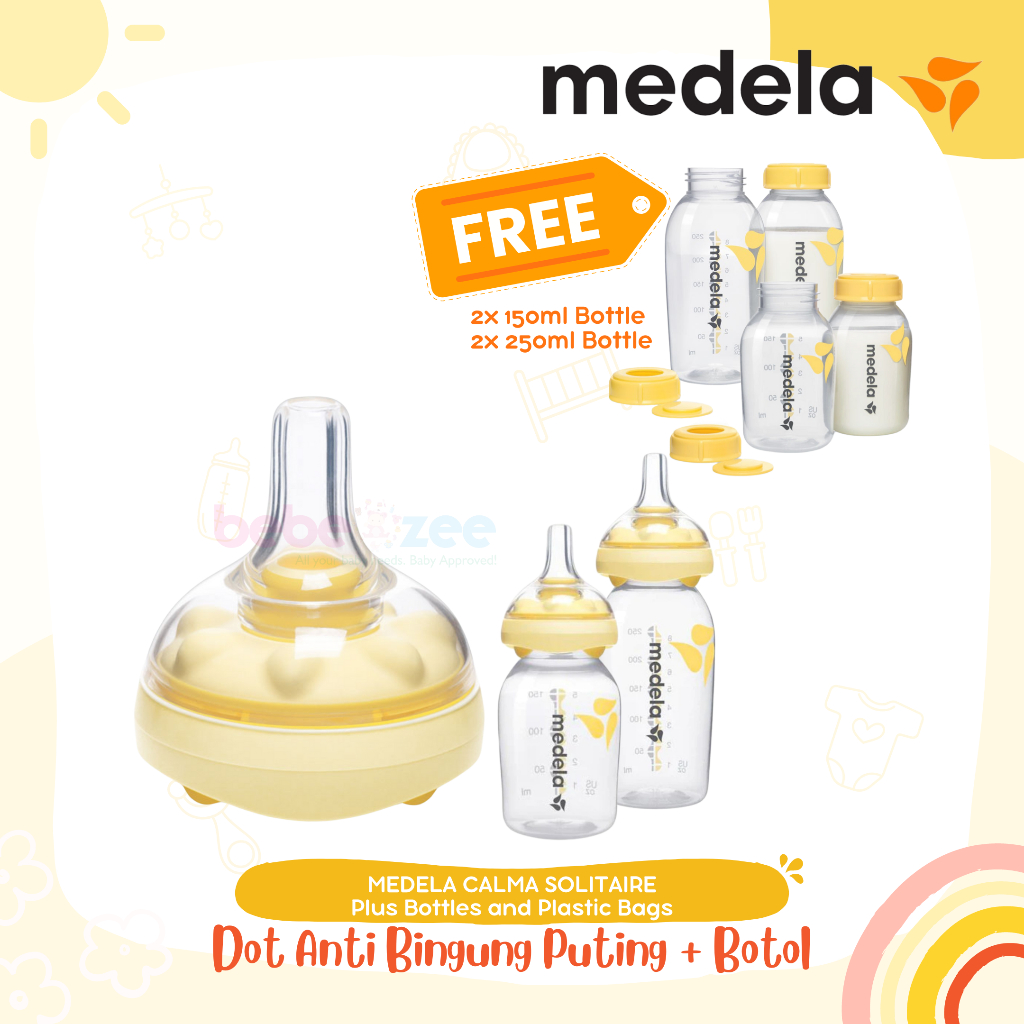 Jual Medela Calma Solitaire FREE 4 Botol - Dot Anti Bingung Puting dan ...