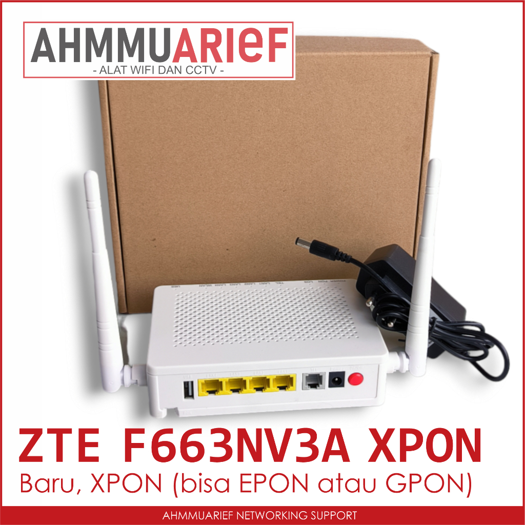 Jual BARU - ONT ONU MODEM ROUTER ZTE F663NV3A F663 NV3A XPON BISA ...