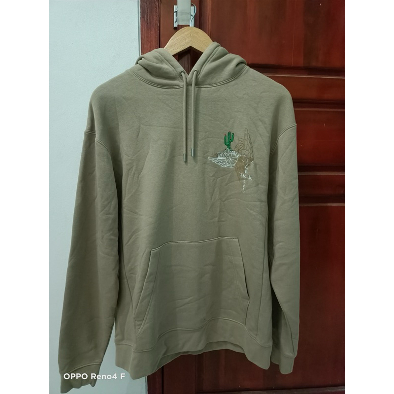 Jual Travis Scott Cactus Jack X Jordan Pullover Hoodie Khaki (Asia ...