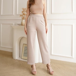 HaymeeIDN - Alin Pants / Celana Kantor / Celana Panjang Wanita Bahan Scuba Nikola