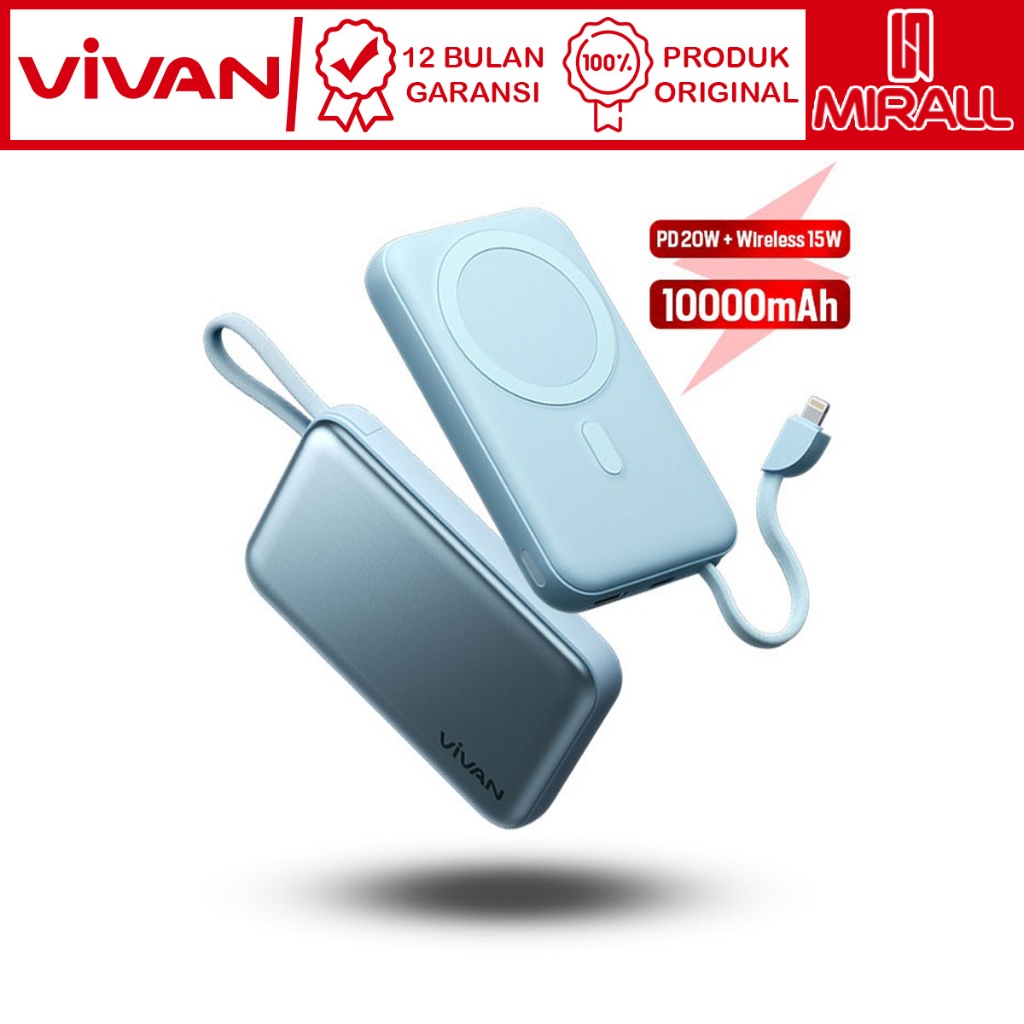 Jual Vivan Vpb W Powerbank Mah Wireless Magnetic Fast Charging