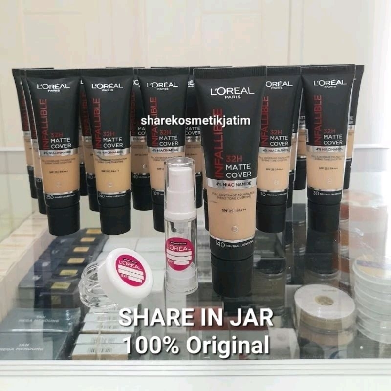 Jual Share In Jar Foundation Loreal Loreal Infallible 32h Matte Cover Share In Jar Shopee 4533