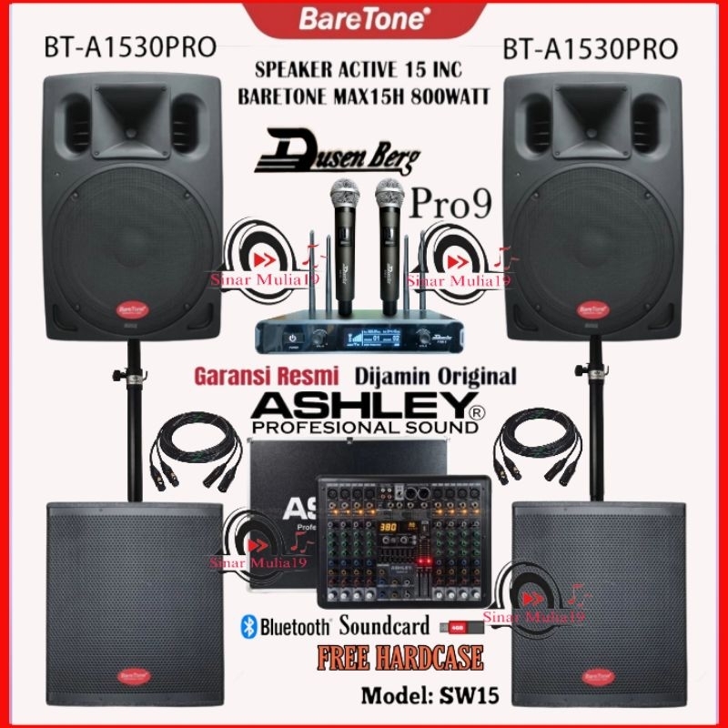 Jual Paket Sound System Lapangan 2 Buah Subwoofer Aktif 15 Inch