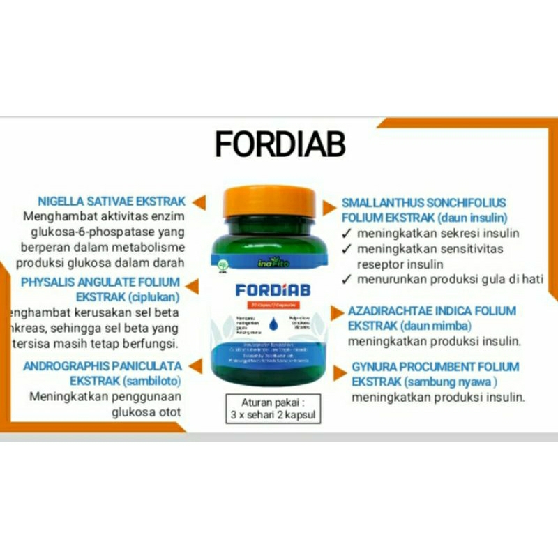 Jual Inavitamax Fordiab / Inafito Fordiab isi 30 kapsul vitamin untuk ...