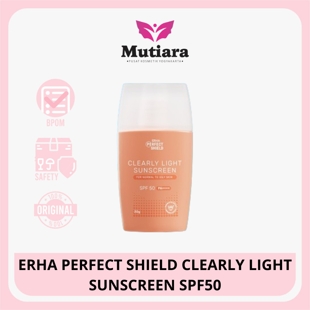 Jual Erha Perfect Shield Clearly Light Sunscreen Spf50 30gr Shopee