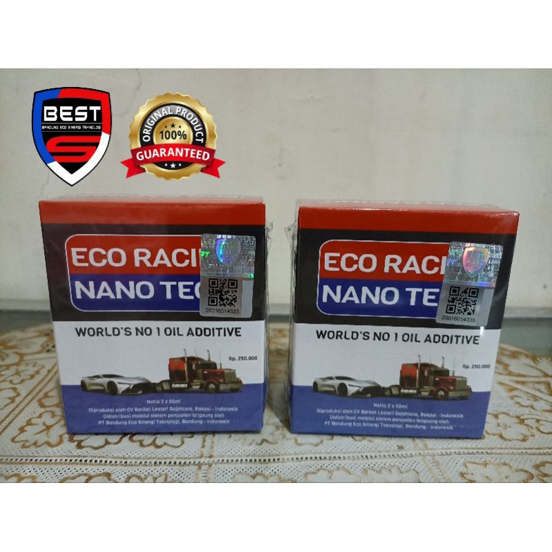 Jual Eco Racing Nano Oil Box Botol Kemasan Terbaru Shopee Indonesia