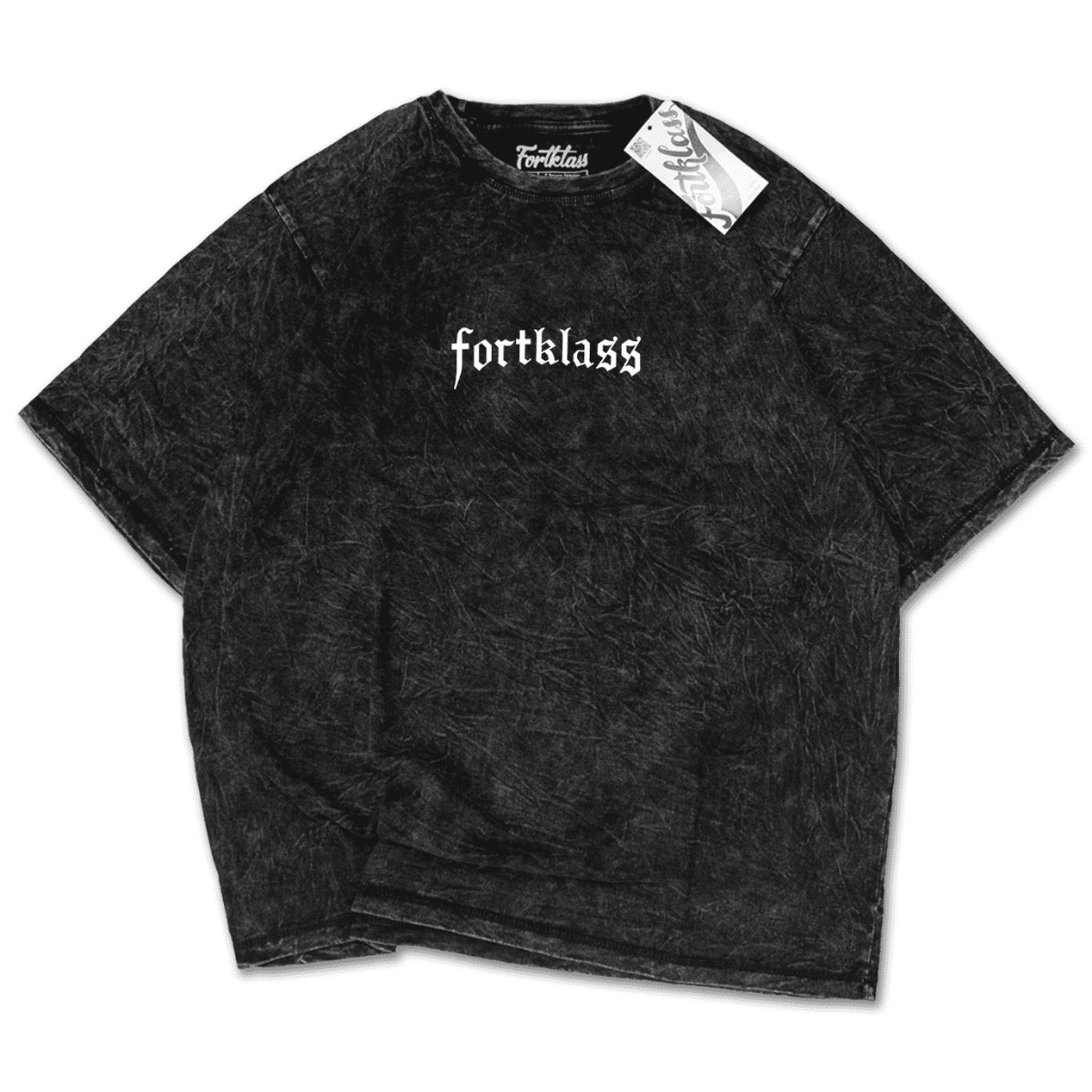 Jual FortKlass Kaos Wash FEARLESS Kaos Oversize Pria Lengan Pendek ...
