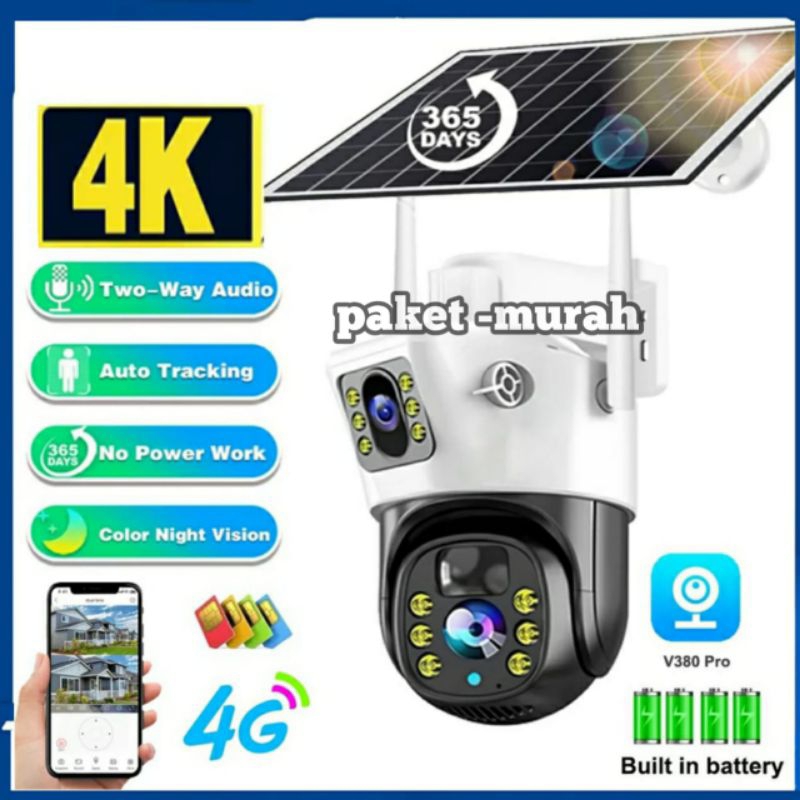 Jual KAMERA CCTV IP PTZ OUTDOOR GANDA LENSA APLIKASI V380PRO PANEL ...