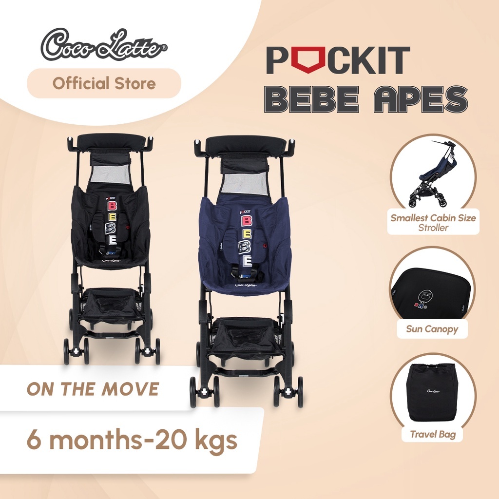 Jual Kereta Dorong Cocolatte Pockit Cover Cabin Size Stroller Cabin Size Stroller Cocolatte Pockit Shopee Indonesia