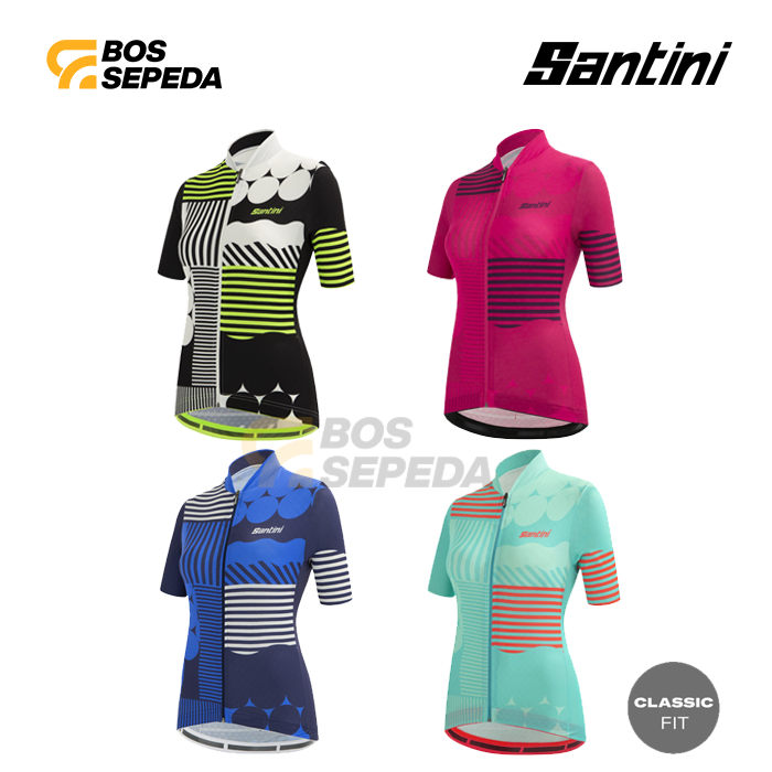 Jual Santini Giada Optic Women Road Cycling Jersey -Baju Sepeda Wanita