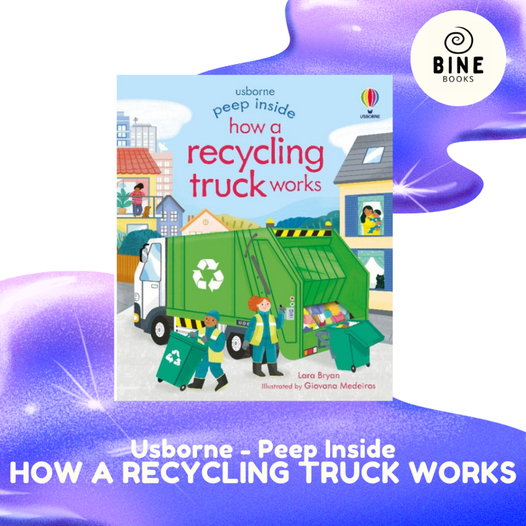 Jual [BINE] Usborne Peep Inside how a RECYCLING TRUCK works buku cerita ...