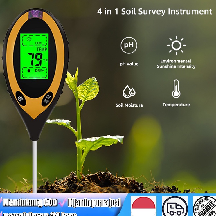 Jual Update Baru Produknya Sudah Siap Digital Soil Analyzer Tester Meter Alat Ukur Kondisi Tanah