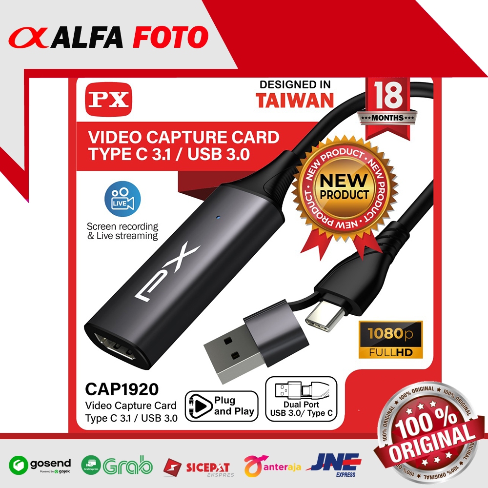 Jual capture card hdmi video capture usb 3 0 usb type c audio px