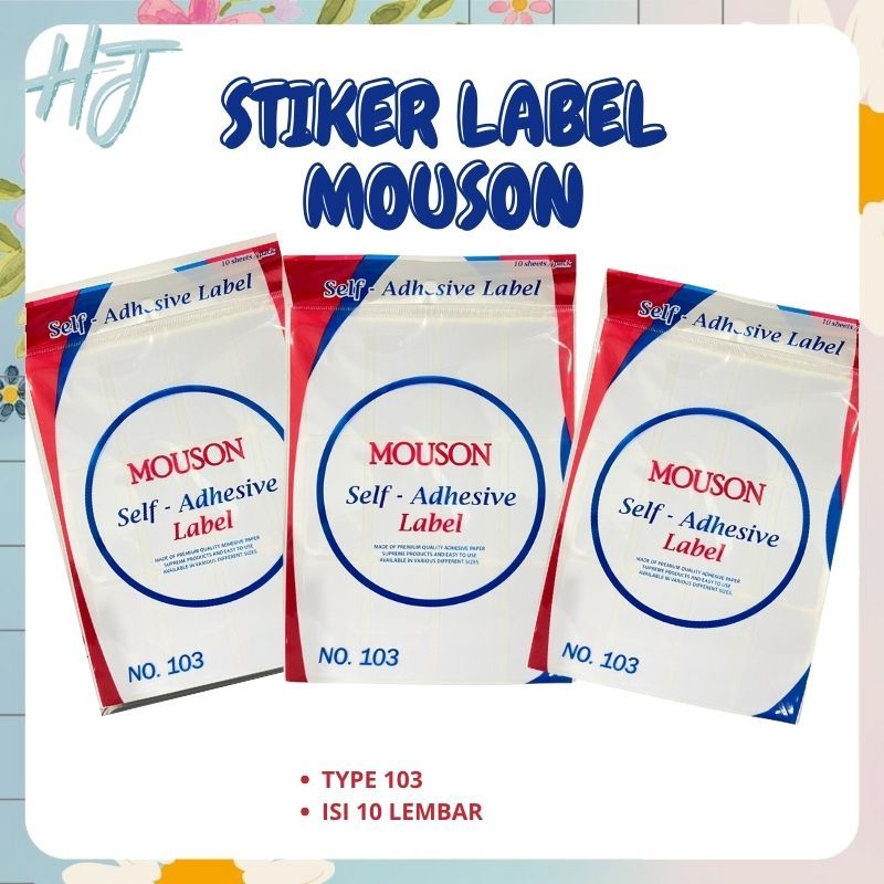 Jual COD (HJ) Label Stiker Sticker Self Adhesive Labels Stiker Tempel ...