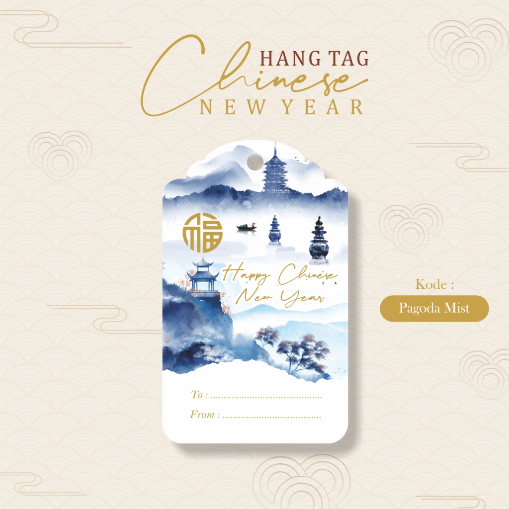 Jual Hangtag Chinese New Year Imlek Sincia Rabbit Label Tag Parcel Kado ...