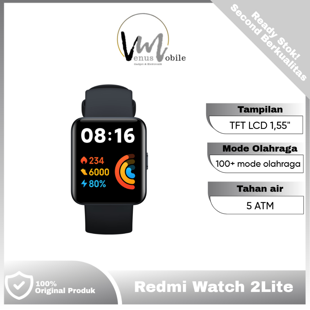 Second Smart Mi watch Amazfit xiaomi honor ticwatch redmi Smart Watch Lite  bekas