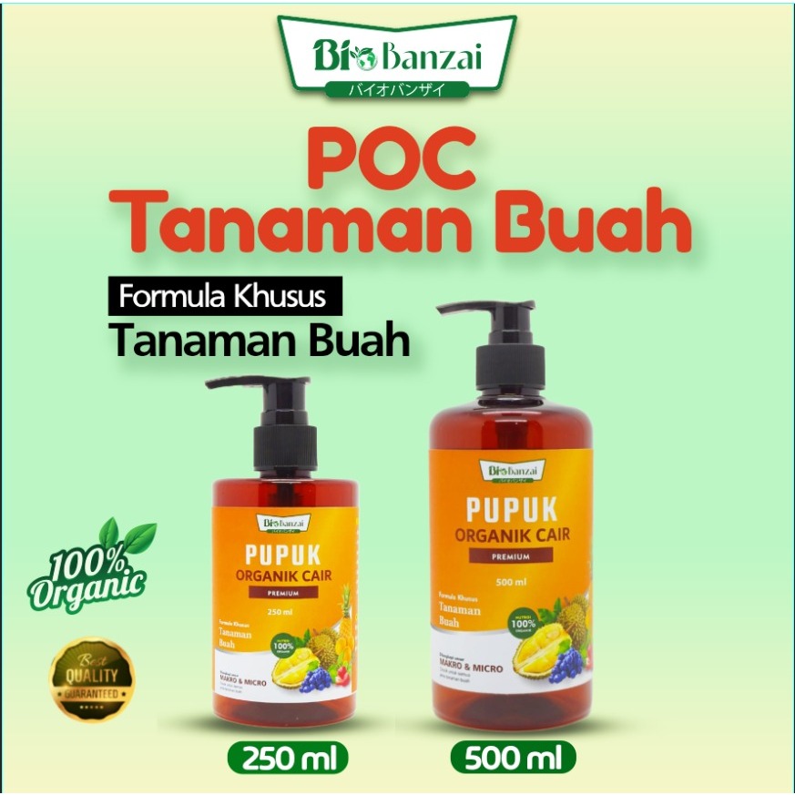 Poc pupuk organik cair tanaman buah produk Bio Banzai