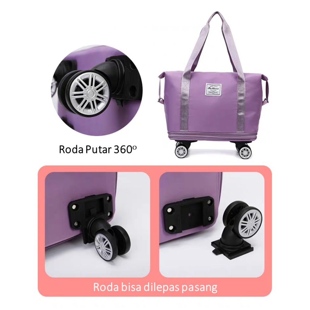 Jual TAS TRAVEL JUMBO 3 TINGKAT / DUFFEL BAG RODA 3 TINGKAT / DUFFLE ...