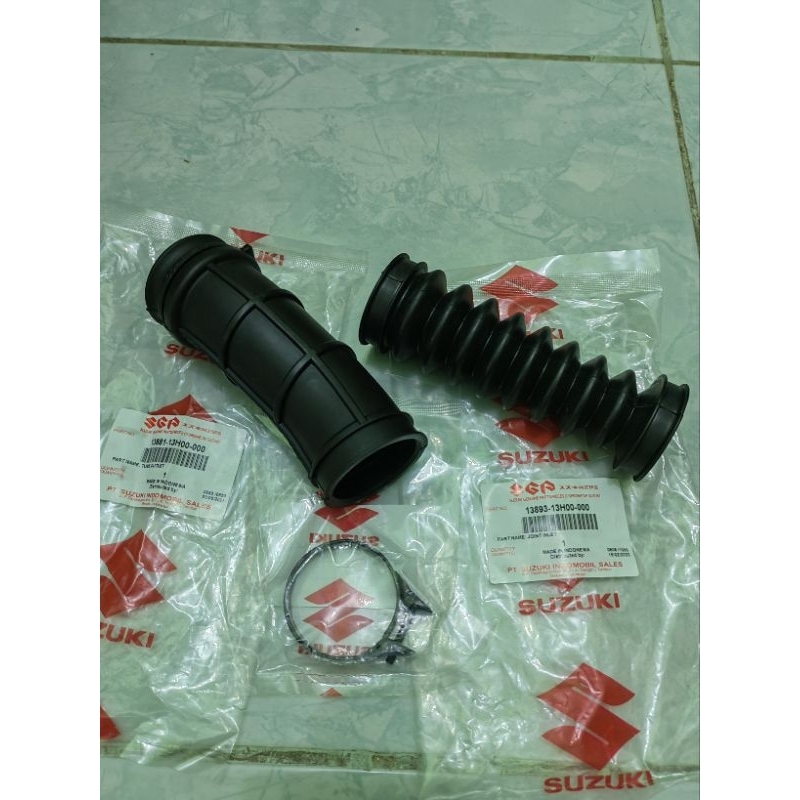 Jual Karet Sambungan Filter Udara Plus Kleman Filter Udara Intec Intek Sky Wave Skywave Hayate