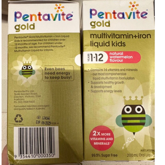 Jual Pentavite multivitamin GOLD ori oz | Shopee Indonesia