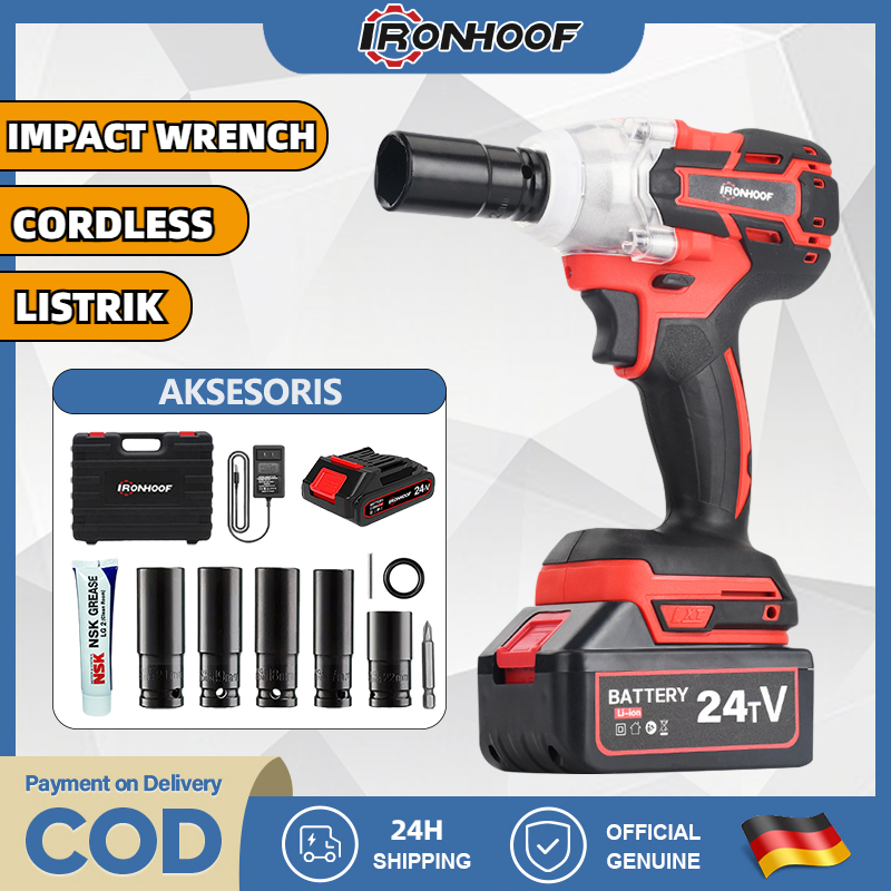 Jual Impact Wrench V Electric Cordless N M Brushless Motor Mesin