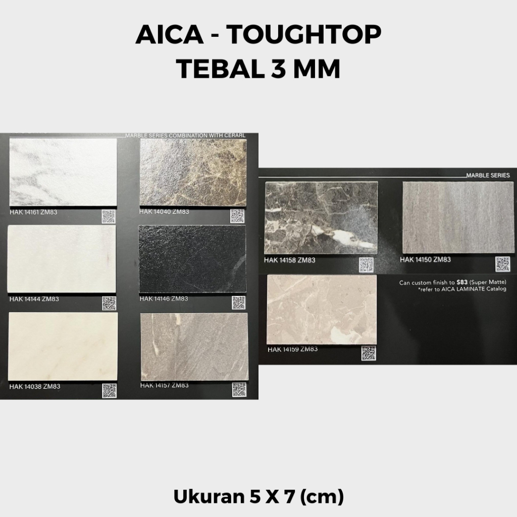 Jual Sample Material AICA - Tough Top | Material Interior | Shopee ...